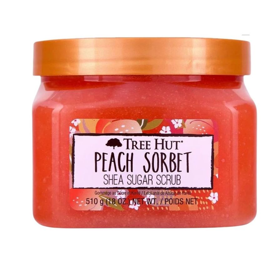 Shea sugar scrub peach sorbet