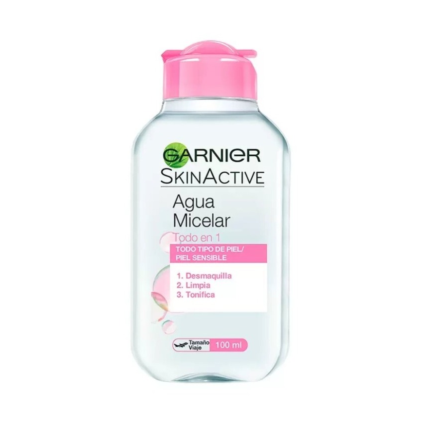 Agua Micelar SkinActive Garnier Todo en 1 - 100 ml